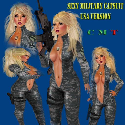 Sexy Catsuit US ARMY