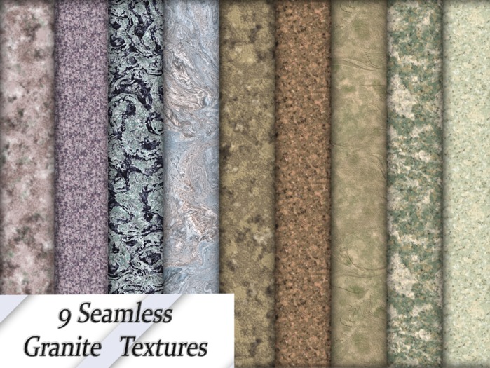 9 FULL PERM  Seamless Granite Textures