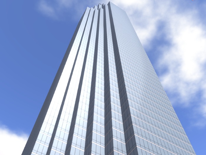 Dallas Bank of America Plaza with Commercial Space - 280.7 meters tall!