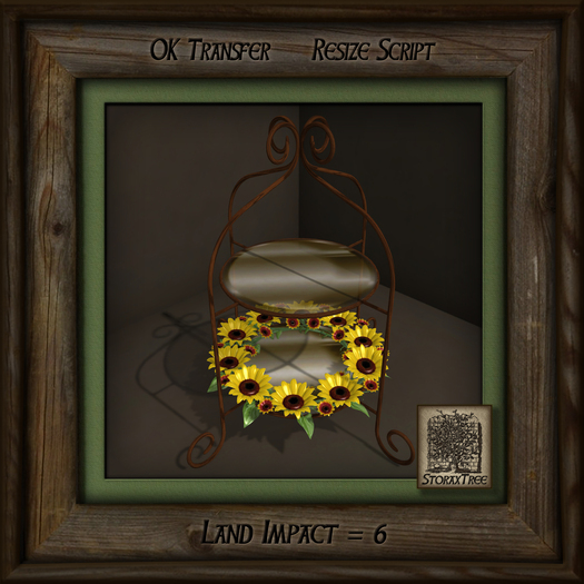 Sunflowers Display Rack Rattan m