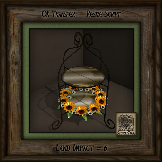 Sunflowers Display Rack Iron r