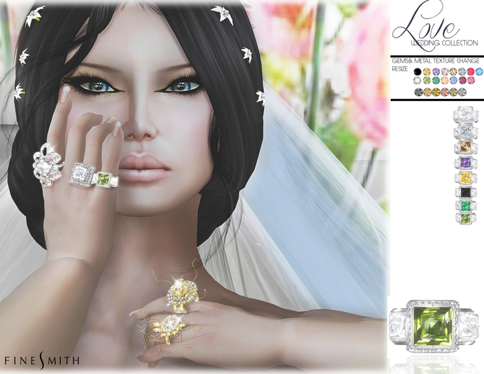 F I N E S M I T H -LOVE engagement/ wedding rings