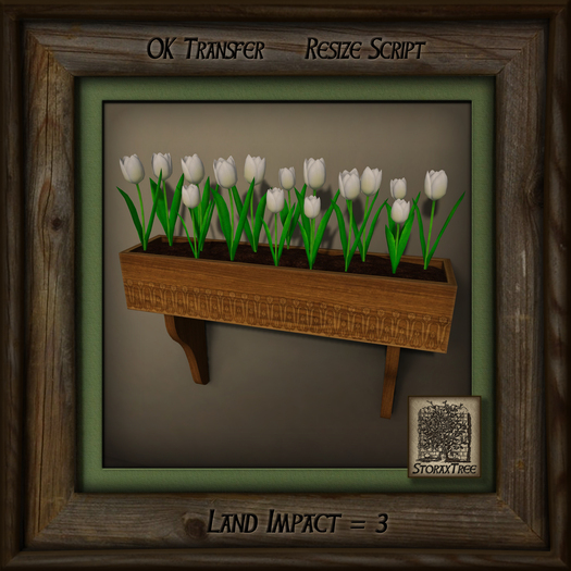 Rustic Wood Planter Da