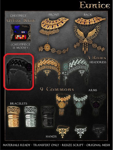 .aisling. Eunice - Headdress Black RARE