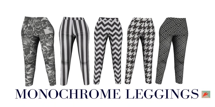 Paper Heart - Monochrome Leggings Pack