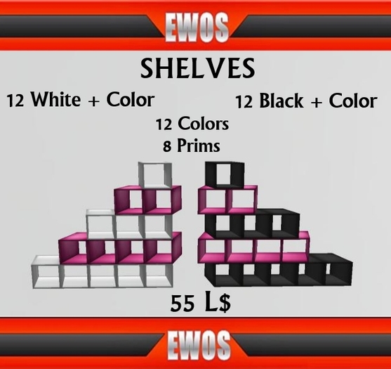 EWOS REGAL 3D STAIRS BLACK WHITE + COLOR 24 PIECE