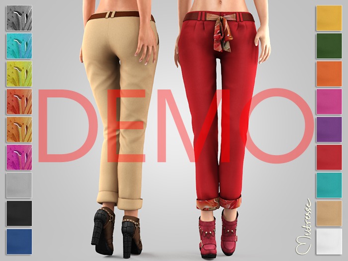 [DEMO] Mutresse . Geri Pants - 12 Colors  (Rigged Mesh)