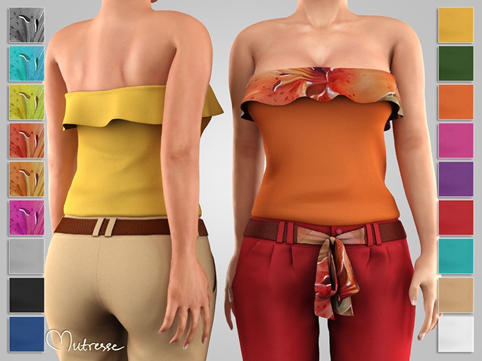 Mutresse . Rali Shirt - 12 Colors  (Rigged Mesh)