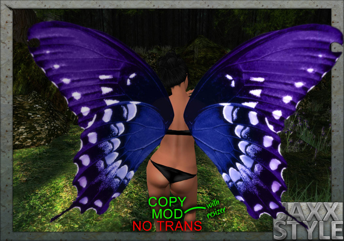 <<JAXXSTYLE>> Butterfly Flexi wings (Blue/Purple)