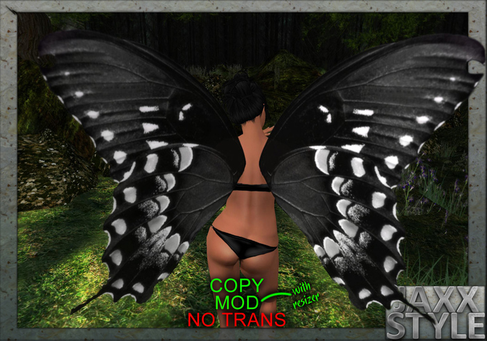 <JS> Butterfly Flexi wings (Black)