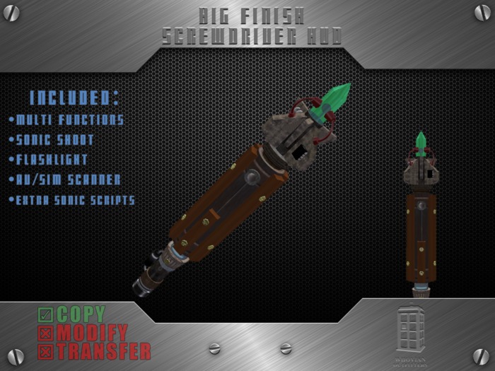Sonic Screwdriver (Big Finish) HUD