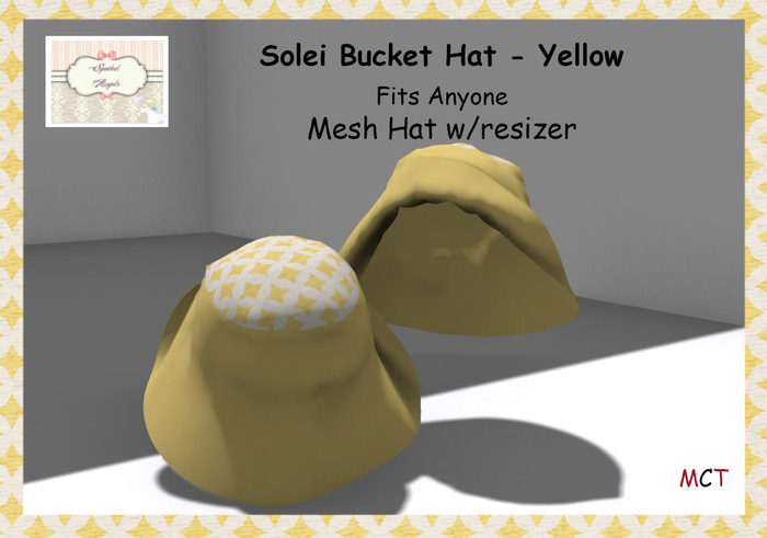 [S][A] Solei Bucket Hat - Yellow