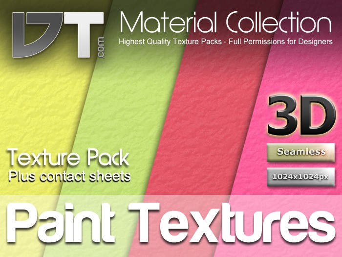 Color Tintable Paint Textures - Full Perm - DT Material Collection