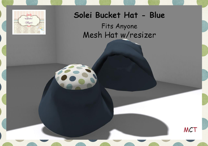 [S][A] Solei Bucket Hat - Blue