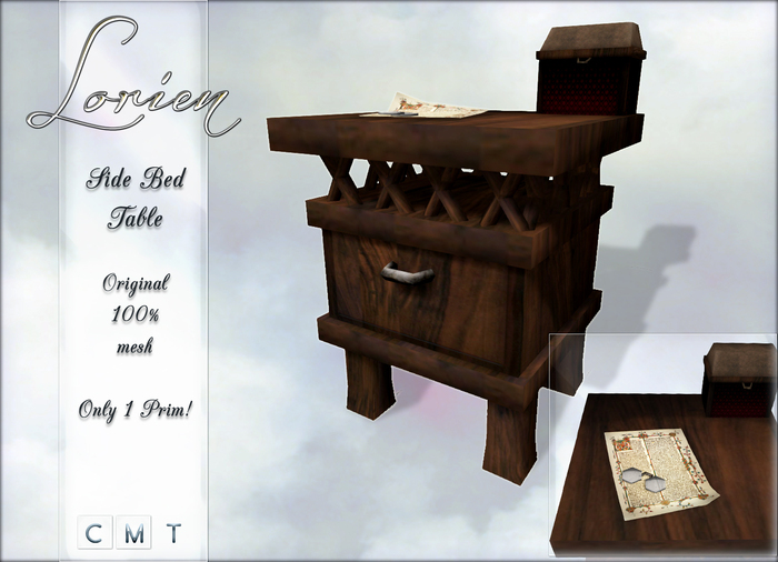 LORIEN SIDE BED TABLE MESH