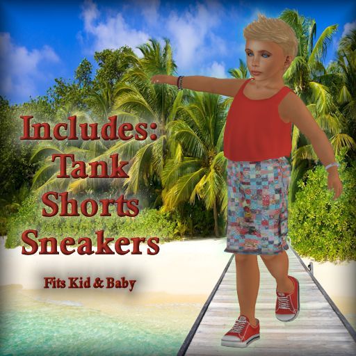 Patch Red Tank OUTFIT ToddleTeeZ Box
