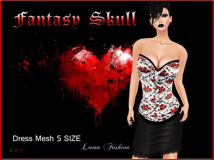 -Lamu Fashion-Dress Skull Fantasy !DISCOUNT!
