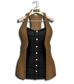 .:Vitrimi: Dress & Vest Blk/Brn