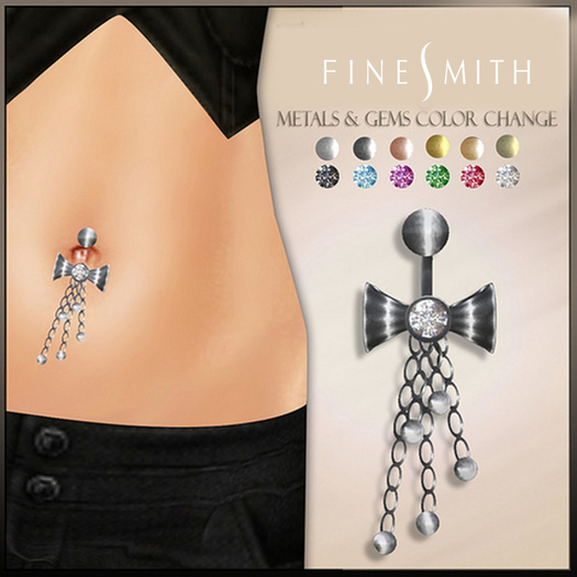 F I N E S M I T H Bow Belly ring color set