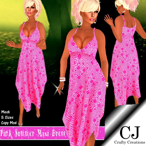 Pink Summer Maxi Dress
