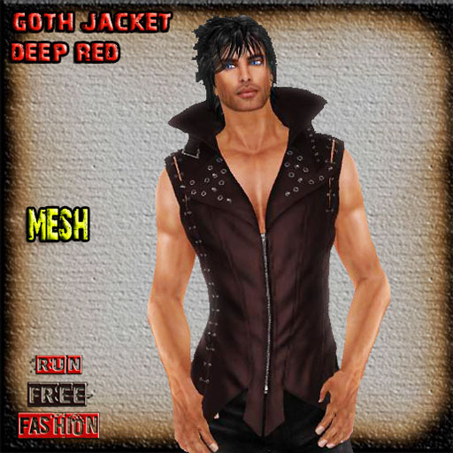 *RFF*Goth Jacket Deep Red
