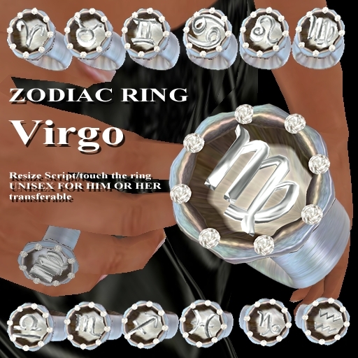 * GuTi EXTRAVAGANT ZODIAC RING Virgo Jungfrau Sternzeichen