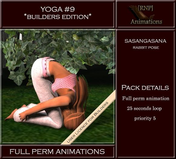 [RNP] Yoga #9_Sasangasana - Rabbit Pose_Full perm Animation