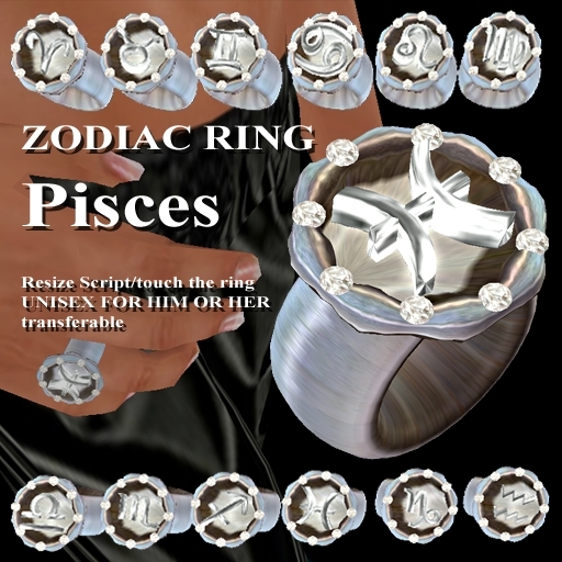 * GuTi EXTRAVAGANT ZODIAC RING Pisces Fische Sternzeichen