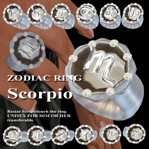* GuTi EXTRAVAGANT ZODIAC RING Scorpio Skorpion Sternzeichen