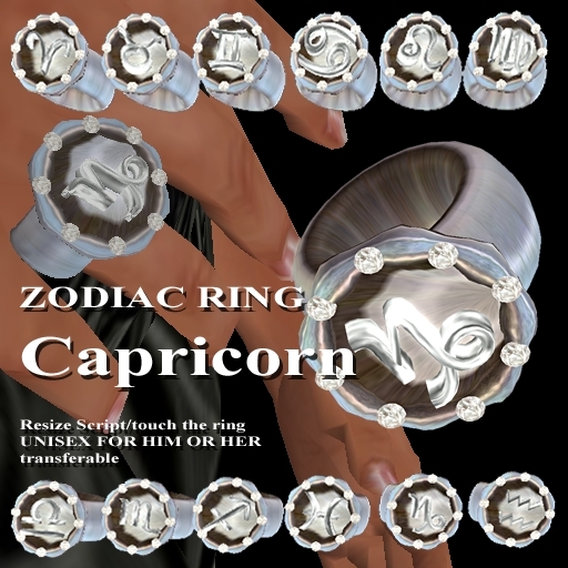 * GuTi EXTRAVAGANT ZODIAC RING Capricorn Steinbock Sternzeichen