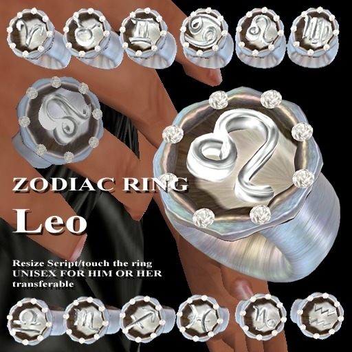 * GuTi EXTRAVAGANT ZODIAC RING Leo Loewe Sternzeichen