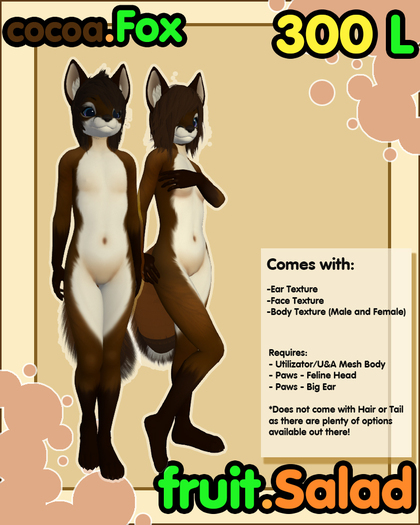 .:fruit.Salad:. cocoa.Fox Kit [Avatar 2.0]