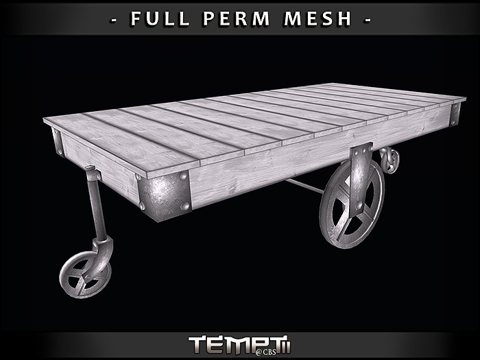 *TEMPTii* RUSTIC COFFEETABLE FULL PERM
