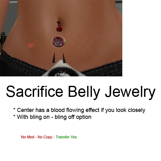 Sacrifice Belly Jewelry - Boxed