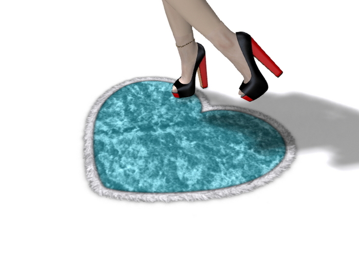 [Px] Heart Shape Bathroom Mat