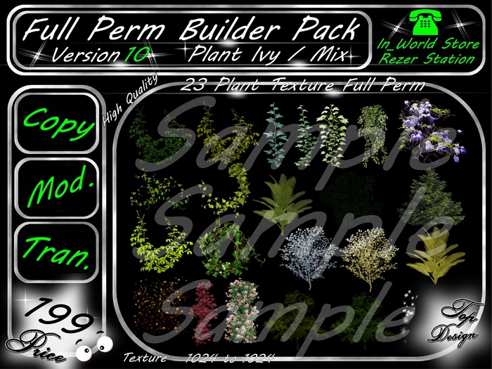 * New * Plant Texture * Builder Set *