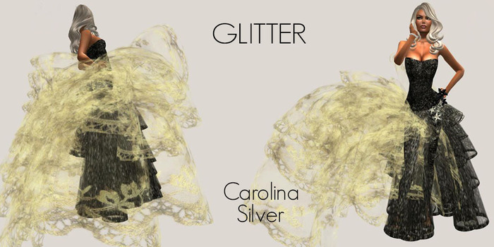 *GLITTER* CAROLINA GOWN SILVER