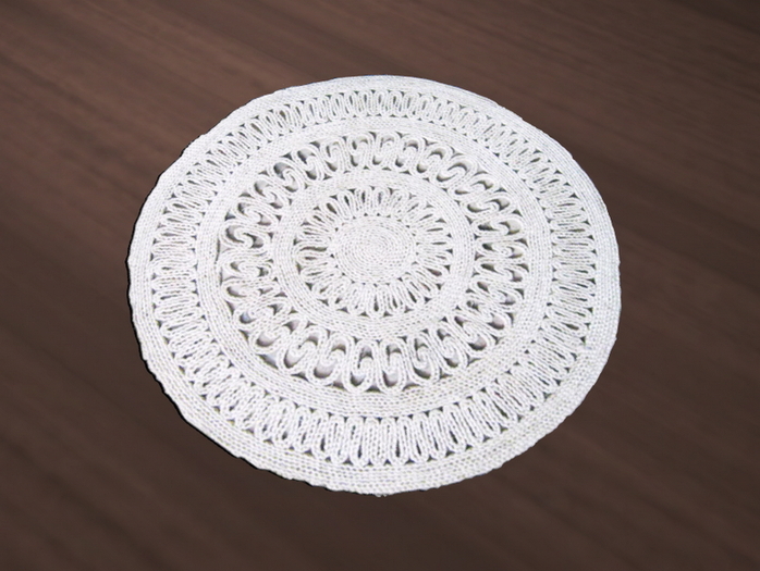 Round White Doily (Tintable)