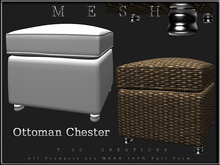 T-3D Creations [ Ottoman Chester ] - Regular Size - Full Perm -