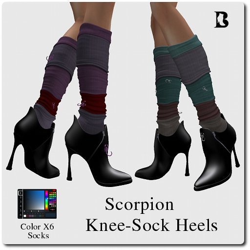 Blackburns Scorpion Knee-Sock Heels