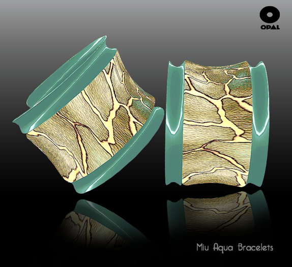 {Opal}Taiyo Orange Bracelets