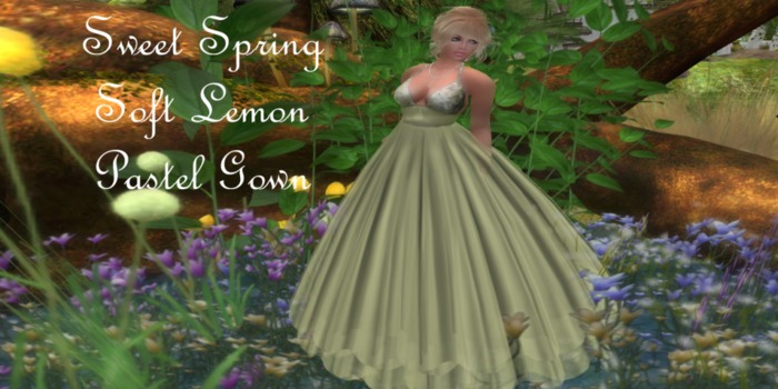 Sweet Spring Pastel Dress-Lemon