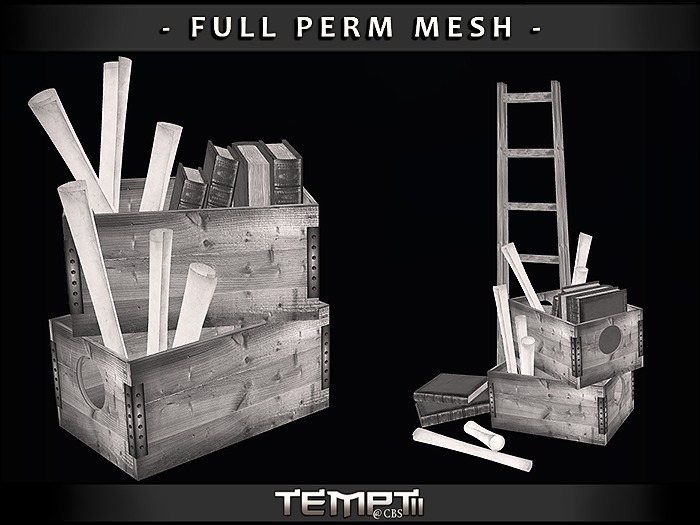 *TEMPTii* RUSTIC CRATES FULL PERM