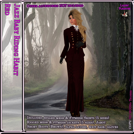 ~LP~ Jazzbaby Riding Habit BOXED Red