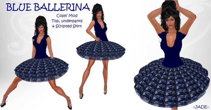 ::JADE:: Blue Ballerina Tutu