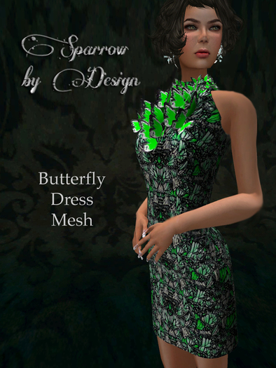 ~ SbD ~Butterfly Dress in Math Red (BOXED)