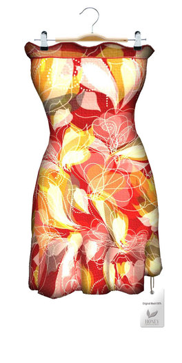+HONEY+M009*Mesh Cocktail dress(flower*red) )