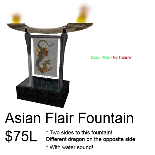 Asian Flair Fountain Boxed