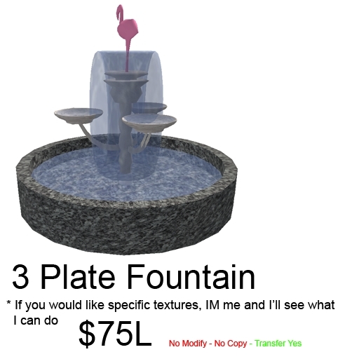 3 Plate Fountain Boxed