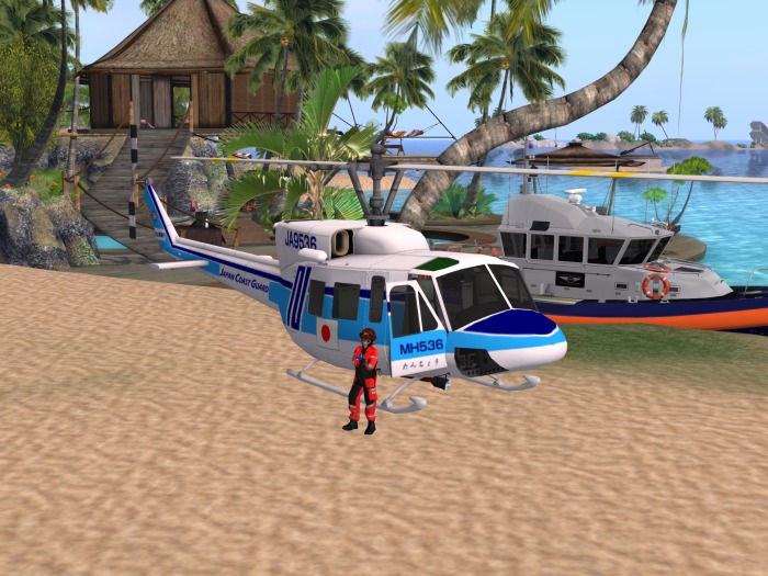Bell 212 Japan coast guard (only texture)